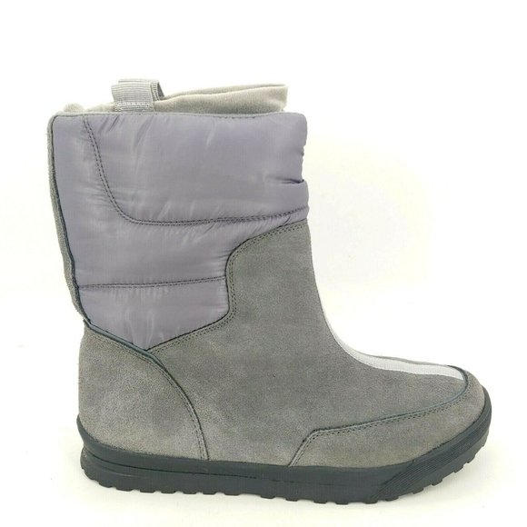 Lands End Winter Snow Commuter Boots Gray 10 - Picture 1 of 11